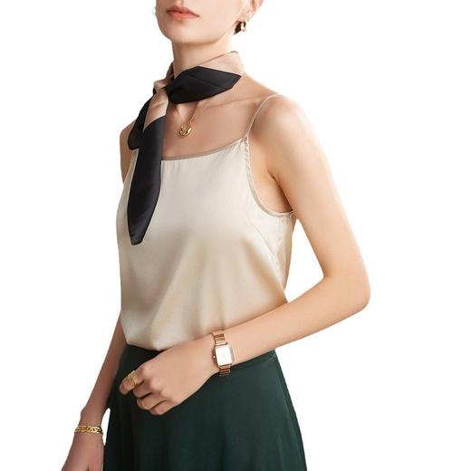 真丝吊带背心女2024春夏桑蚕丝小众缎面内搭外穿纯色修身性感上衣 商品图4