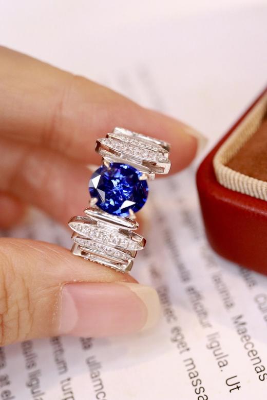 2.0ct 蓝宝石戒指 商品图6