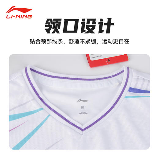 【双11大促进行中】李宁（LI-NING）羽毛球服套装短袖短裤套装男女同款速干凉爽 AATU052比赛套装 商品图1