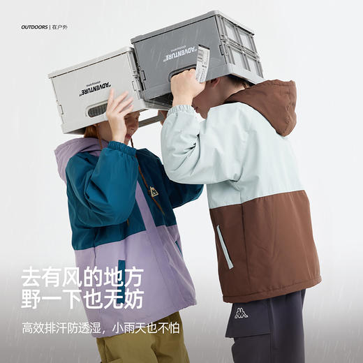 fx-儿童拼色徽标加厚外套 PQWT2412 商品图3