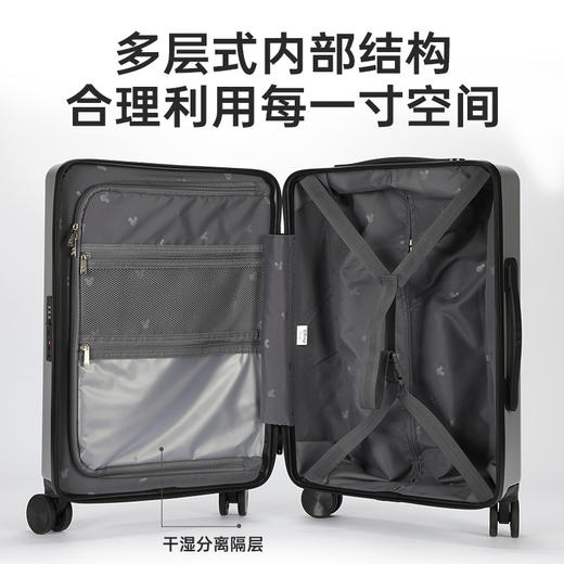 心选丨麦斯卡x迪士尼米奇浮雕拉杆箱万向轮登机箱卡通旅行箱行李箱 商品图3
