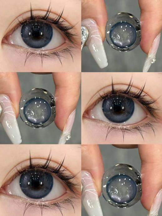 Jellydoll 月抛 波光粼粼/一缕晚霞/蓝莓奶冻 14.2mm 黑灰/棕巧/蓝紫 拍下即为一副两片 商品图8