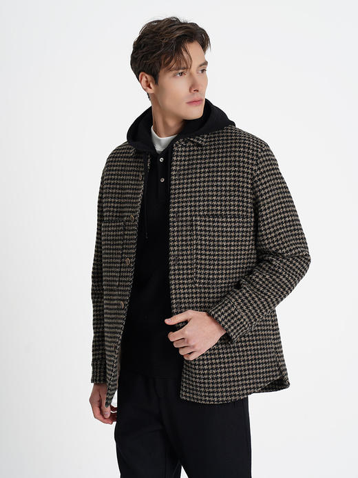 callisto高智系列卡其色绵羊毛外套 商品图3