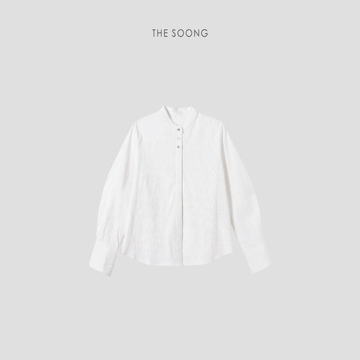 THESOONG |"普罗旺斯”100甄选棉麻混纺经典色织条纹衬衫外套HBCS3637 商品图0