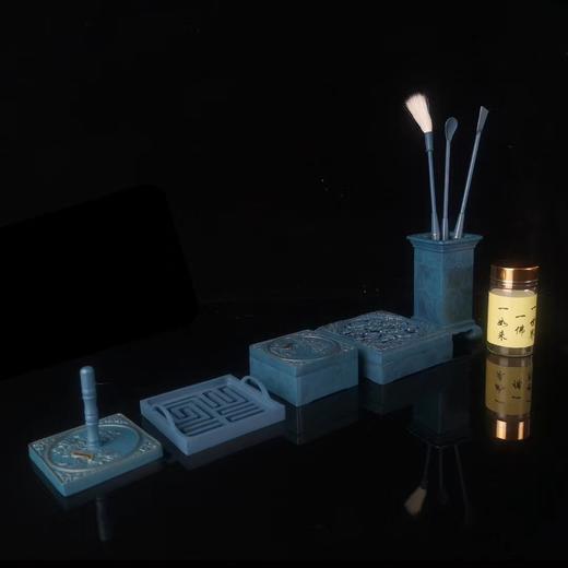 方形祥云烧蓝香道9件套香道打香篆活动套装礼盒装 商品图4