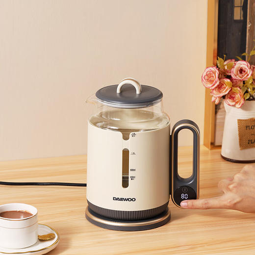 大宇（DAEWOO）电热水壶家用1.5L容量可视温度多段控温烧水壶 DYSH-80Q15（科洛白）1.5L 商品图2