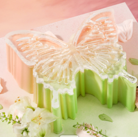 琉璃蝴蝶结蛋糕-成品