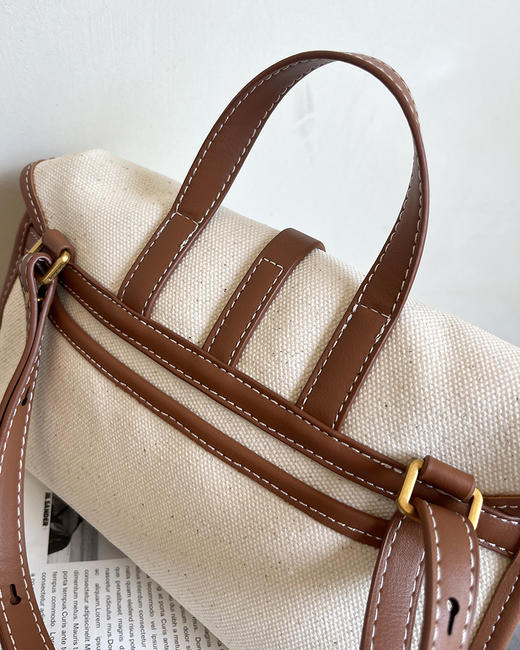 THS 7.27-无 song家 山下有松帆布复古单肩包 2色 CQ1342 商品图10