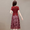 中式复古时尚连衣裙，V领短袖国风优雅假两件裙QYM-CR-YZY23A03-L 商品缩略图2