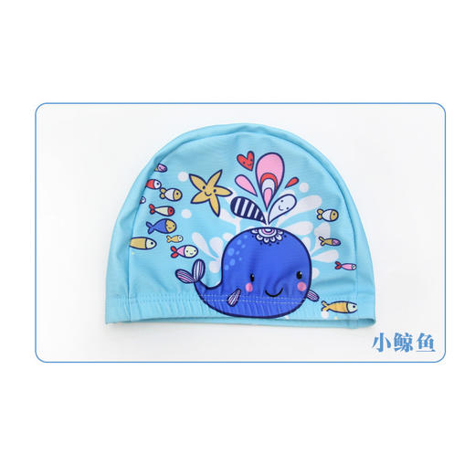 【带质检报告！经久耐用 超弹不勒头】8岁以上儿童泳帽 中大童布泳帽 可爱卡通男女童 新款时尚印花泳帽-QQ 商品图13