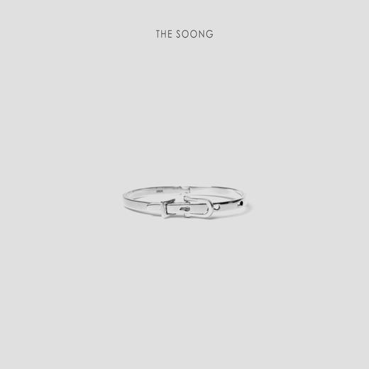 THESOONG|’925纯银可调节独特皮带扣手镯HWZB3868 商品图0