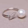 美裕 925银淡水珍珠戒指 开口戒 9-10mm108489W 商品缩略图4