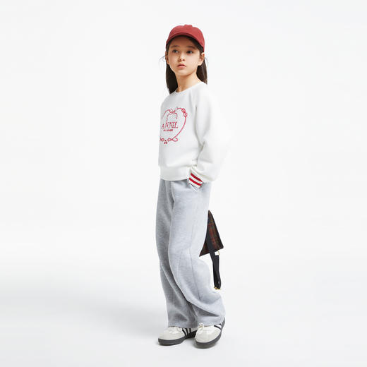女童甜趣绣花卫衣圆领长袖新款安奈儿童装实体店同款AG431607 商品图5