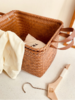 🎐【纯手工仿藤编】出欧美大容量复古编织收纳篮2个装 S5665 商品缩略图1