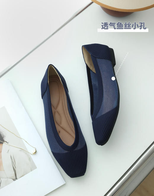 品牌直发🔥【REREJOY 王妃镂空鞋】今年夏季最流行款❗︎ 小方头平底&尖头酒杯跟~~飞织鱼丝小孔🍃清爽透气柔软（超多颜色任你选） 商品图8