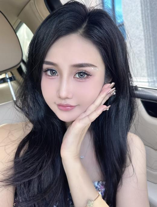 Jellydoll 月抛 水光露珠/清水芙蓉 黑/绿 14.2mm 拍下即为一副两片 商品图4