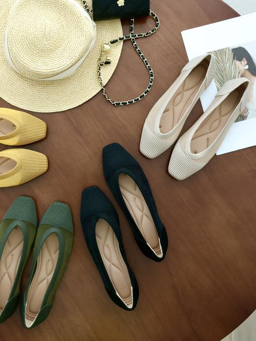 品牌直发🔥【REREJOY 王妃镂空鞋】今年夏季最流行款❗︎ 小方头平底&尖头酒杯跟~~飞织鱼丝小孔🍃清爽透气柔软（超多颜色任你选） 商品图7