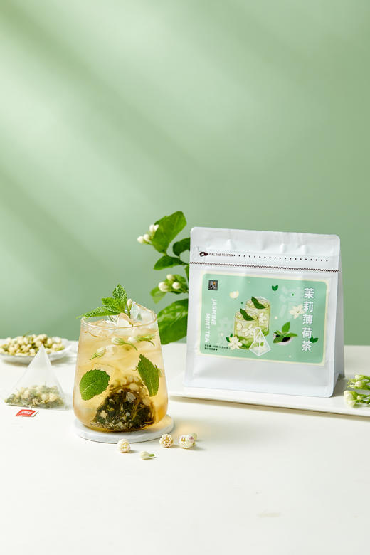 🔥【果然U品夏日薄荷清爽茶】👏 ✅新鲜原料 ✅独立三角茶包 快速出汤 ✅甄古法工序制茶，清润爽口  商品图0