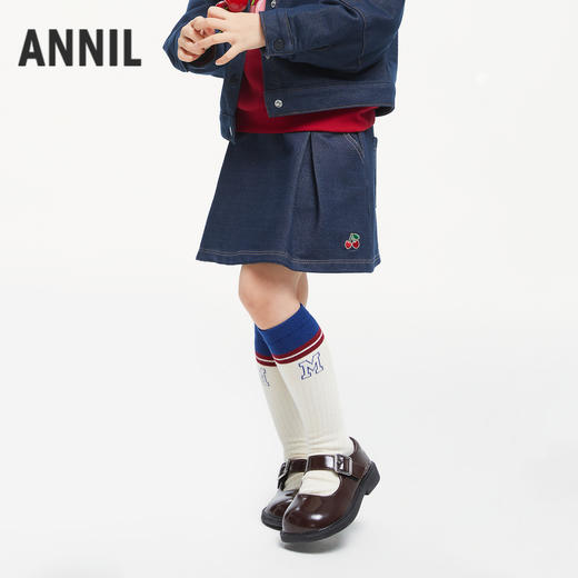 女童防褪色牛仔半裙新款安奈儿童装实体店同款XG433669 商品图2
