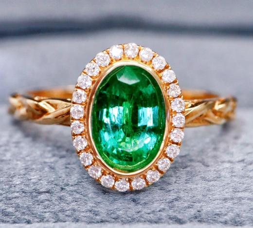 0.85ct 祖母绿戒指 商品图2