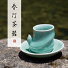 龙泉青瓷·梅子青 春竹茶器一杯一碟 龙泉青瓷泰斗夏侯文手工制 （龙泉顺丰发货） 商品缩略图0