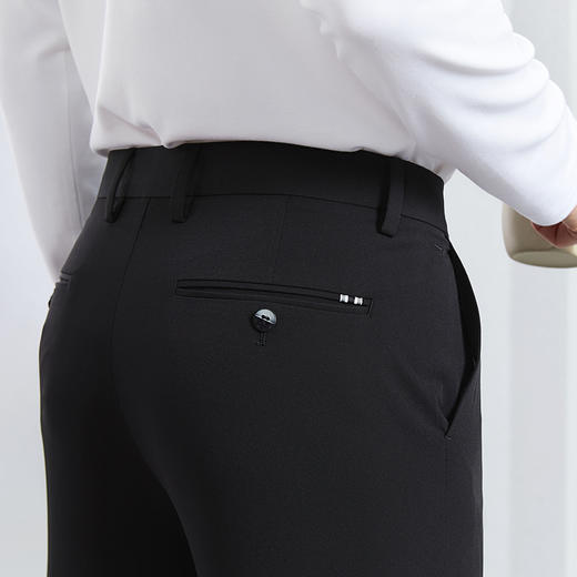 【速干凉感】柒牌休闲裤男2024春夏新款商务轻薄抗UV男士直筒长裤	126H70220 商品图2