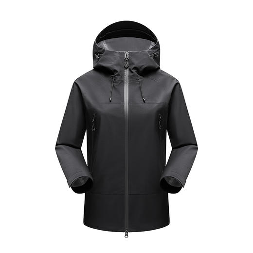 幸运鹿 情侣款防风防泼水纯色全热封冲锋衣单冲569 商品图1