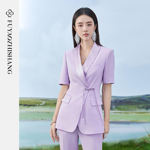 IWY/扶摇系列 夏季中式盘扣干练职业西装套装FYCP382 商品图0