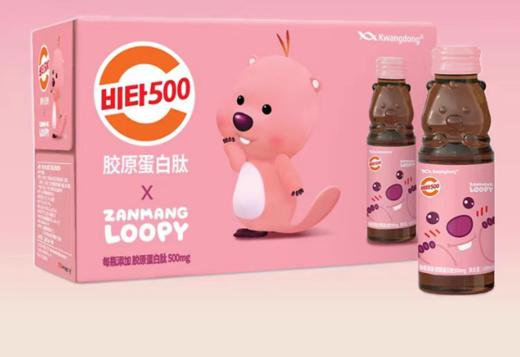Loopy维他500胶原蛋白肽芒果味100ml*10비타500 잔망루피 콜라겐100ml*10 商品图0
