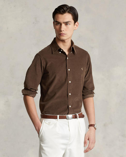 单品包邮现货 THS 7.27-限时 polo RL 马球家 情侣款 老钱风衬衫 灯芯绒小马标衬衫 4色 QG014 商品图2