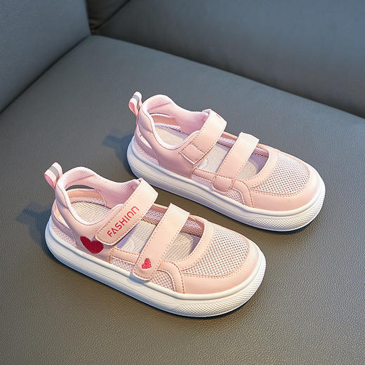 女童凉鞋夏款2024年防滑软底儿童小女孩休闲舒适透气包头运动网鞋HLY 商品图5