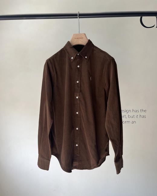 单品包邮现货 THS 7.27-限时 polo RL 马球家 情侣款 老钱风衬衫 灯芯绒小马标衬衫 4色 QG014 商品图9