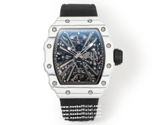 🔥私人定制版纯进口Ntpt碳纤维材质🔥
【理查米尔】RM12-01 一体陀飞轮腕表，材质均为碳纤维与石英纤维材质表壳，分别三种颜色款式：纯黑碳纤维、碳纤维+红色石英纤维、碳纤维+白色石英纤维 商品图0