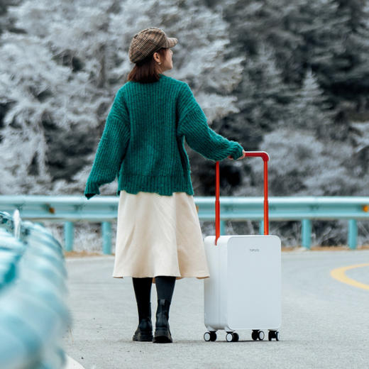 【出行好物丨途加 平衡经典20/24寸中置宽拉杆行李箱】宽拉杆不占用内部空间，科学散力推行更省力，不用分正反两面都可以推，轻量化分区收纳，再多行李不怕乱 商品图4