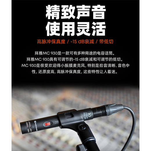 Beyerdynamic拜雅动力 MC 930 心形电容录音话筒 商品图3