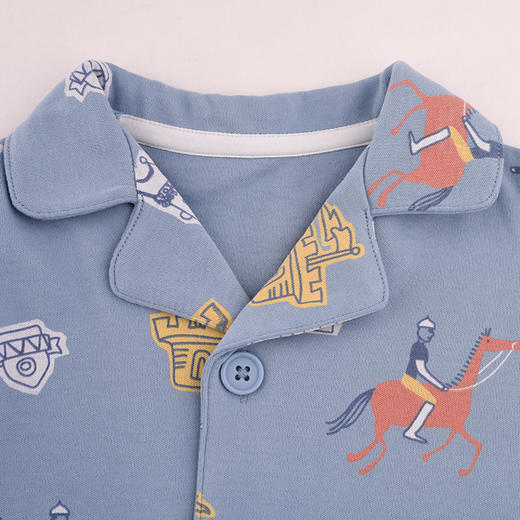 棉果果秋季新品内衣有机棉纱5A抗菌男童90-130码对开套装M311304424506 商品图3