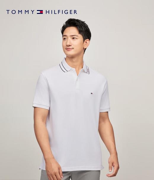 TOMMY 短袖POLO衫男  MW35612-YBR 白色. 商品图4