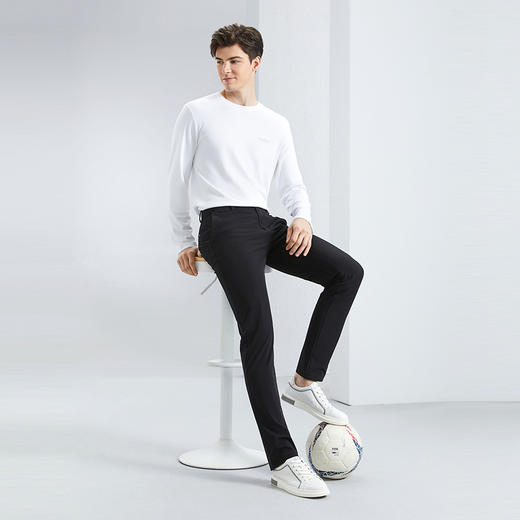 【速干凉感】柒牌休闲裤男2024春夏新款商务轻薄抗UV男士直筒长裤	126H70220 商品图3