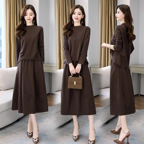 时尚休闲，气质罗马棉套装裙HR-GJC2931 商品图3