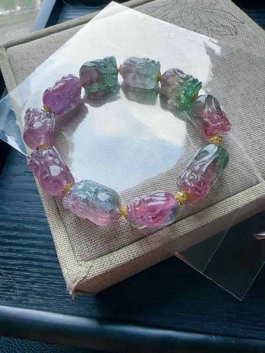 33g 雕刻碧玺手链 商品图1