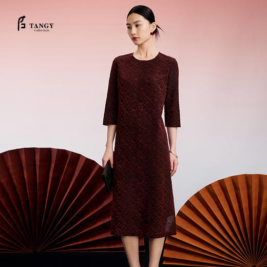 TANGY Collection天意精品2024秋季新品中国风女士连衣裙 商品图0