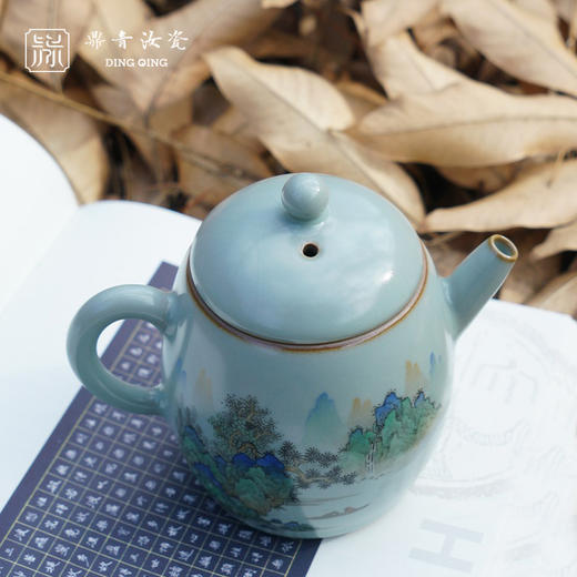 问鼎鼎青青花掇珠壶（绘画青山绿水）（缺货） 商品图1