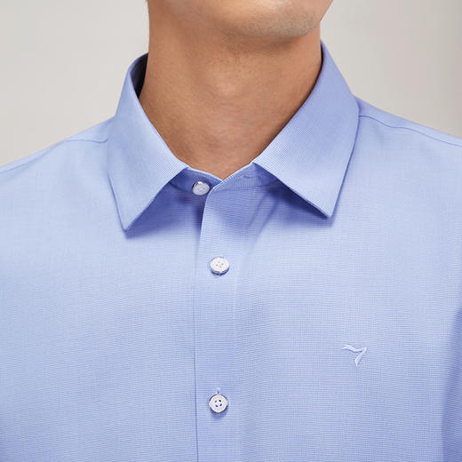 【DP免烫】柒牌易打理长袖衬衫男秋季新款商务休闲中青年翻领衬衣	127A70440 商品图2