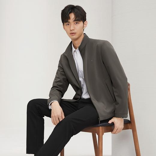 【三防】柒牌立领夹克男2024秋冬新品绣标商务休闲减龄外套茄克衫	127K70530 商品图1