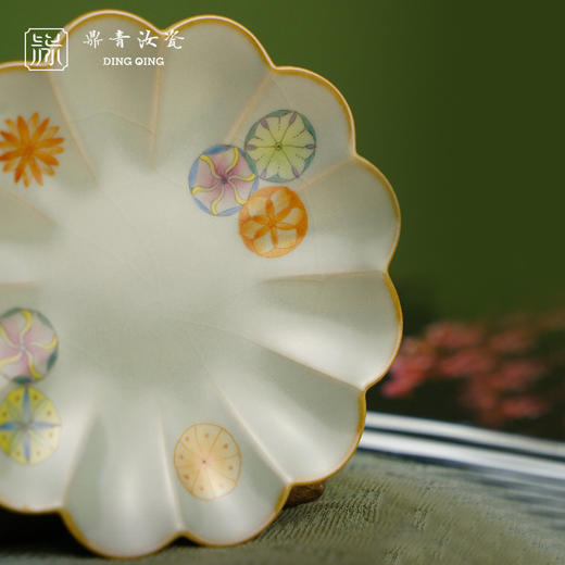 问鼎鼎青青花点互杯托（皮球花）（缺货） 商品图1