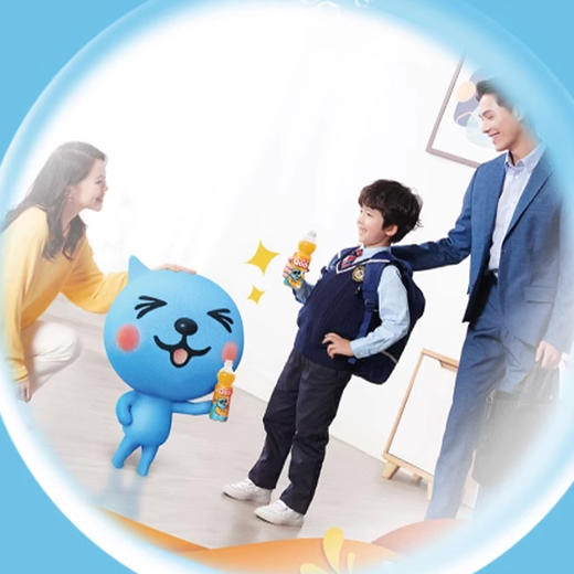 酷儿可口可乐美汁源苹果汁饮料饮品450ml/瓶 商品图2