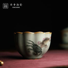 问鼎鼎青系列菡萏杯（海错图）（缺货）