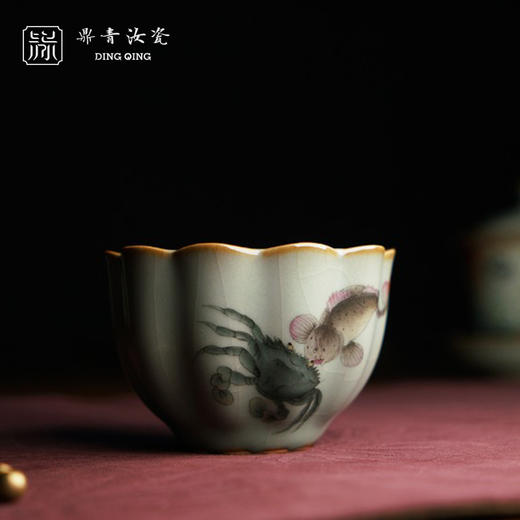 问鼎鼎青系列菡萏杯（海错图）（缺货） 商品图0