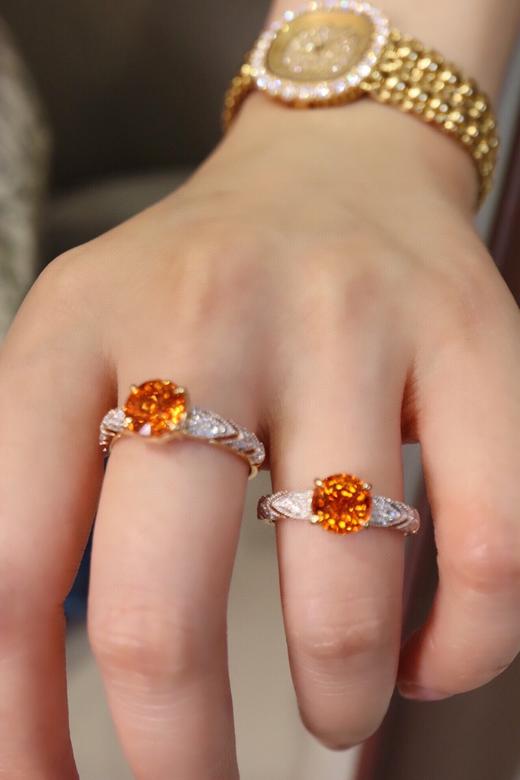 1.85ct 3.38g 芬达石戒指 商品图5