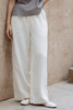 绽放旅行女装486朵【黑白灰系列】亚麻汉麻宽松直筒微阔拼缝长裤 商品缩略图5